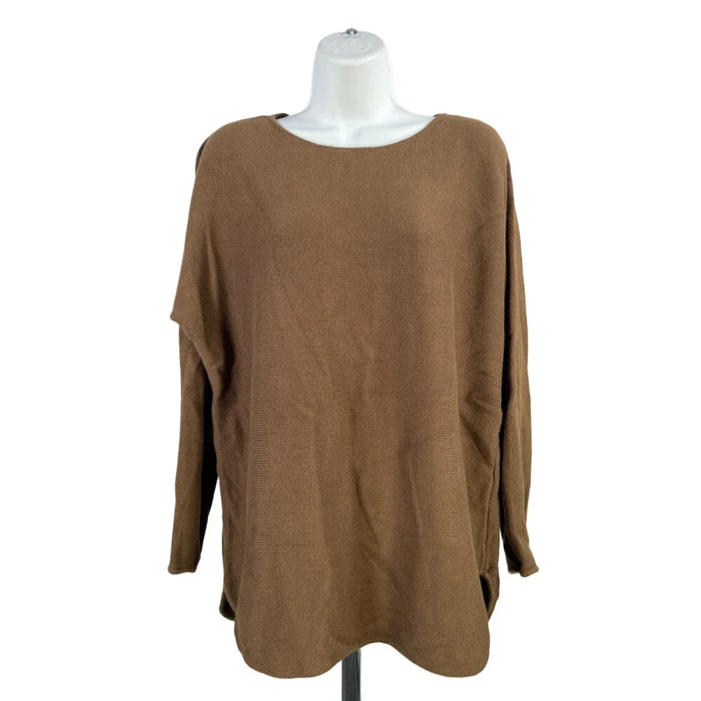 Michael Kors Women's Green Zipper Back Long Sleeve Sweater - XL